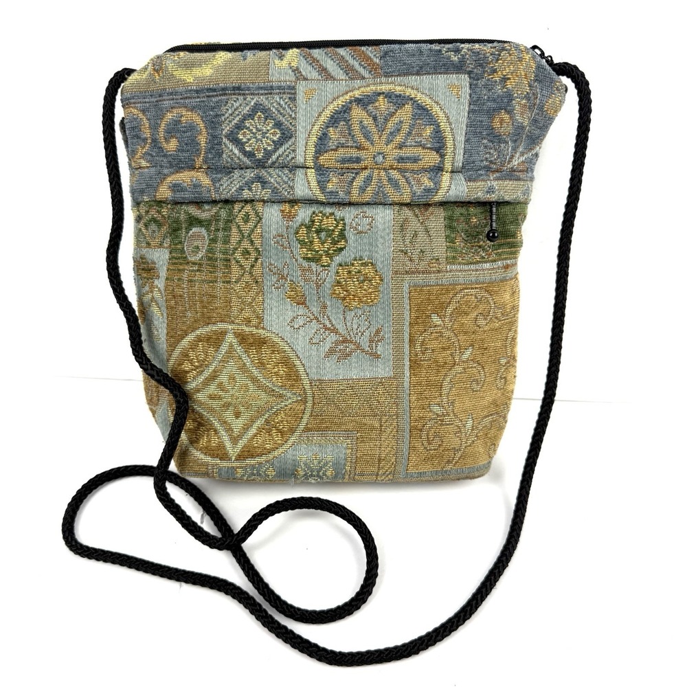 Wild West Maruca Crossbody Bag Floral Tapestry Quilted Handbag Made‎ In USA